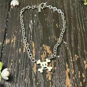 Paul Frank Chain Necklace with Skull Pendant